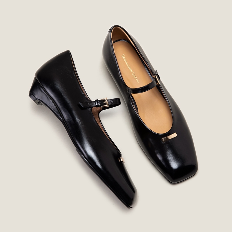 SHOEMAKER QUEEN Туфли Мэри Джейн на массивном каблуке женские молочно-белые, цвет Milk White — фото 4