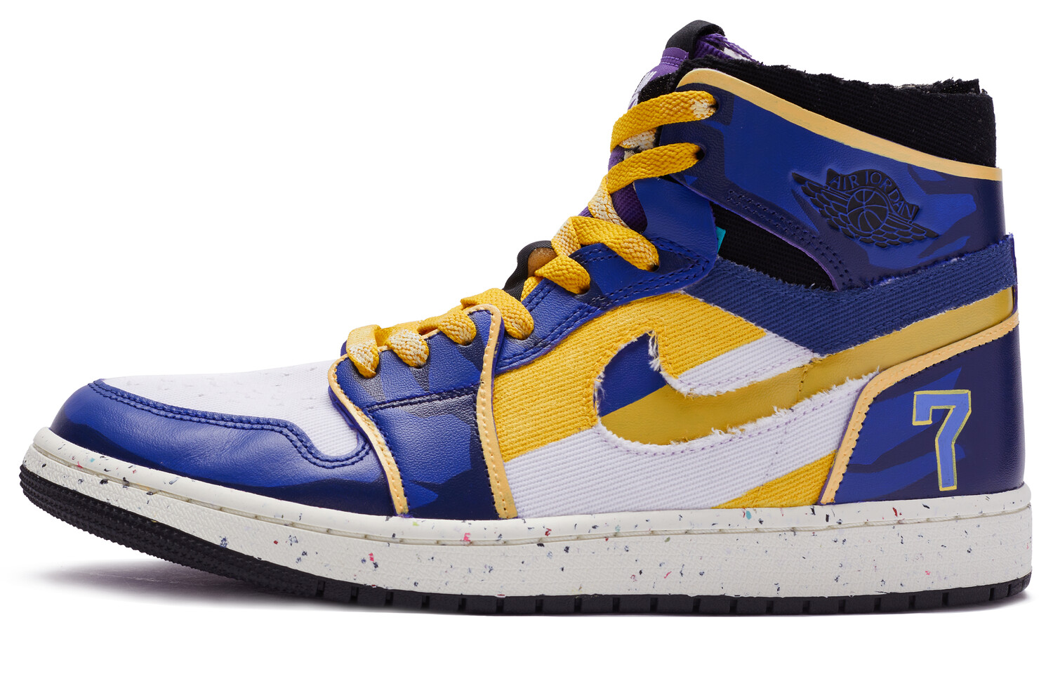 

Кроссовки Air Jordan 1 Vintage Basketball Shoes Men High-Top Blue-violet-gold-white, Белый, Кроссовки Air Jordan 1 Vintage Basketball Shoes Men High-Top Blue-violet-gold-white
