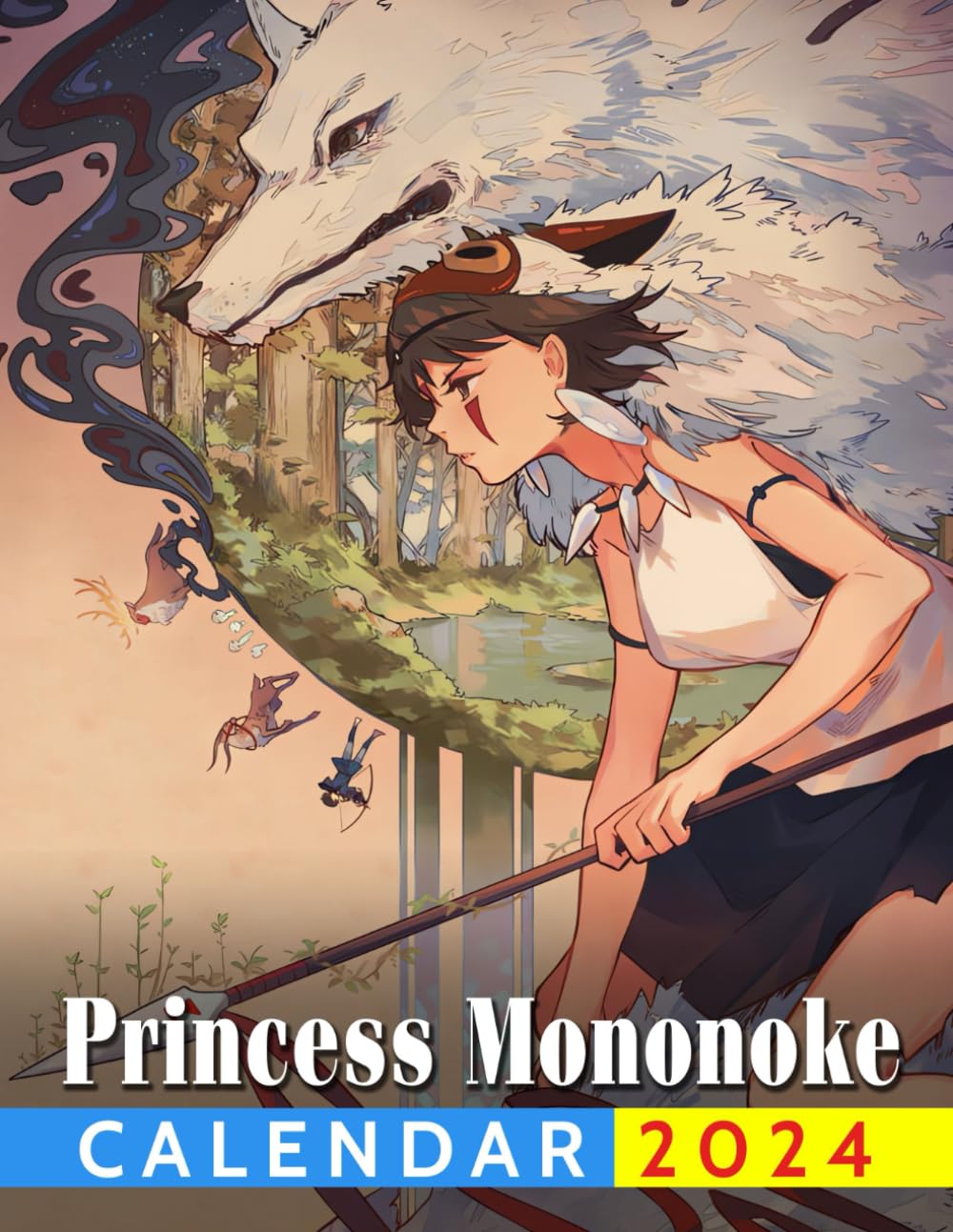 

Calendar 2024: Large 15-Month Planner, 17 x 8.5" When Open Thick Sturdy Paper Giftable Anime Vibes Easy for Notes