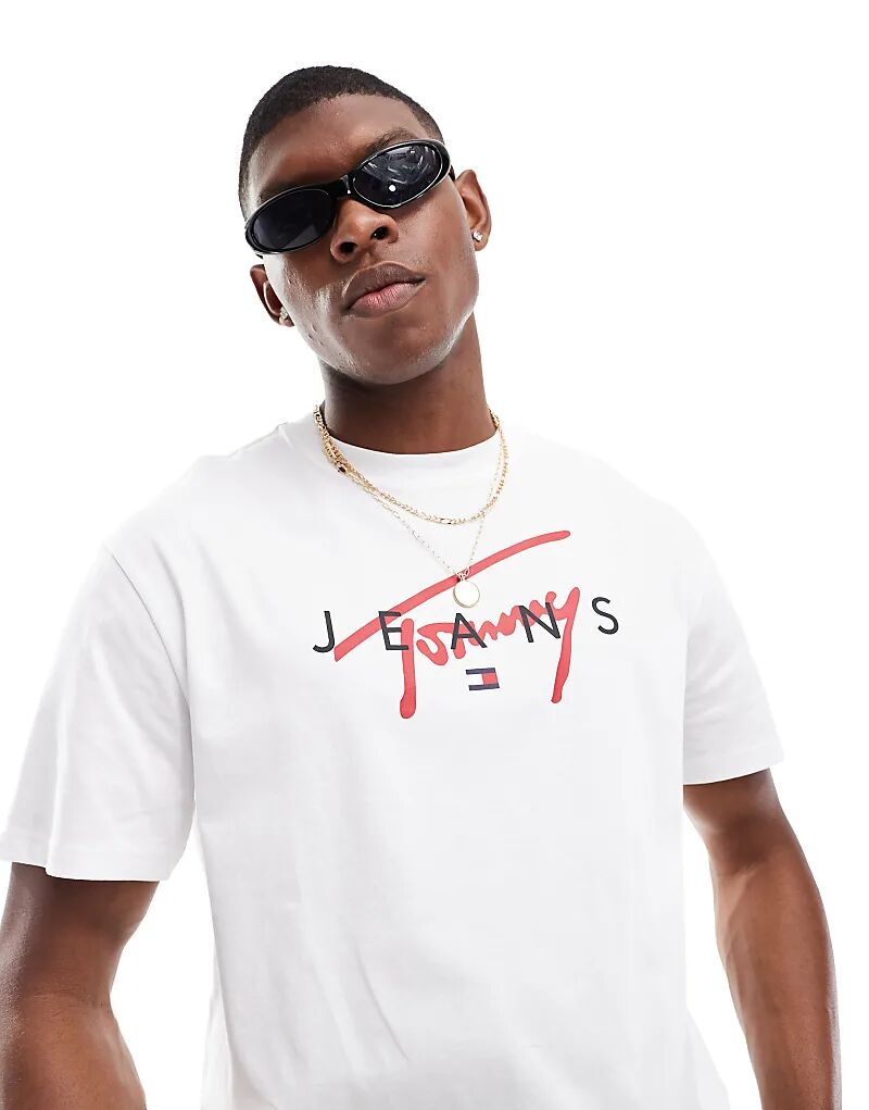 

Фирменная футболка с логотипом Twist белого цвета Tommy Jeans