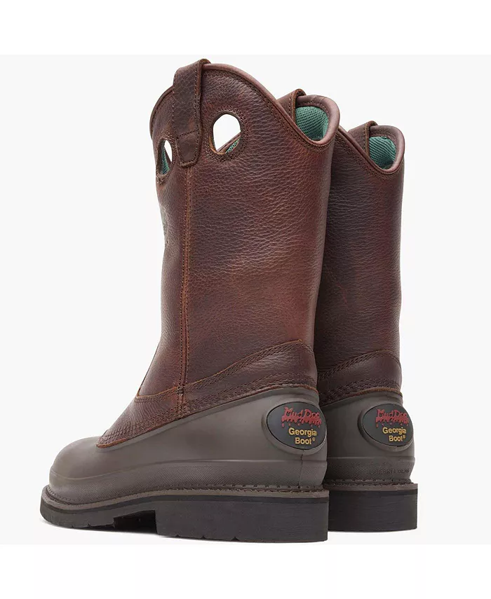 Мужские рабочие ботинки Muddog Wellington со стальным носком GEORGIA BOOT, коричневый — фото 4