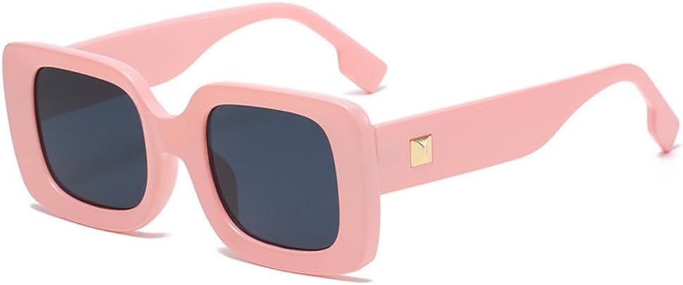 

Ретро-солнцезащитные очки в большой квадратной оправе для женщин, модные винтажные солнцезащитные очки большого размера для мужчин, солнцезащитные очки для активного отдыха с защитой от УФ-излучения generic, Pink