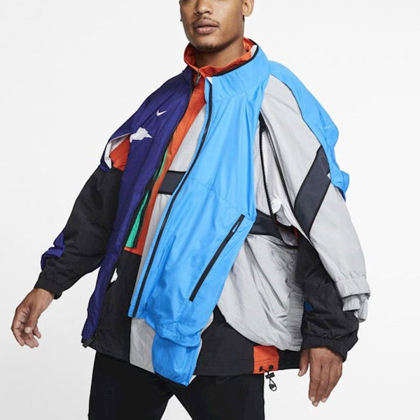 Куртка lab collection nrg dh vintage track jacket multi-color Nike, мультиколор — фото 3