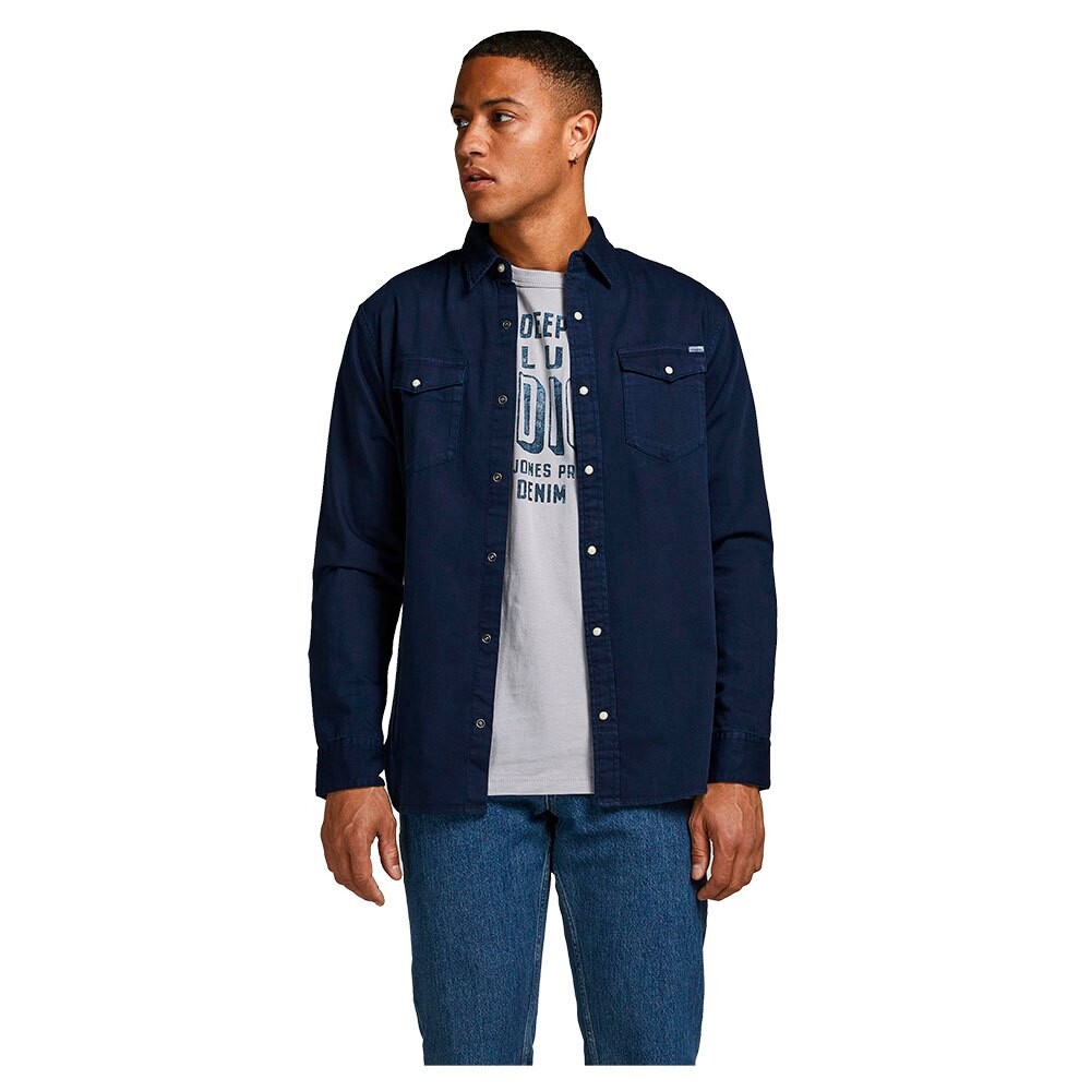 

Рубашка с длинным рукавом Jack & Jones Sheridan, синий