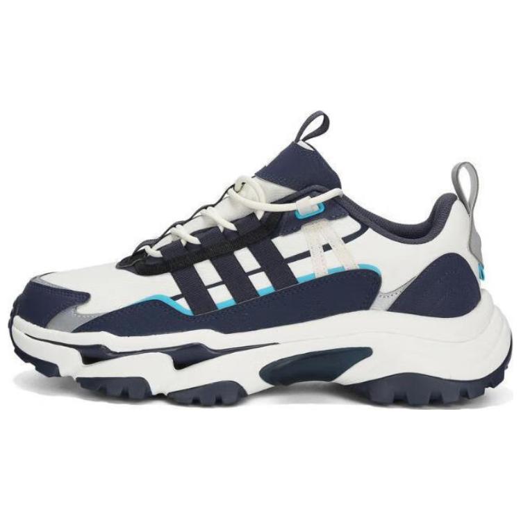 

Антискользящие износостойкие низкие массивные кроссовки мужские бело-синие Adidas