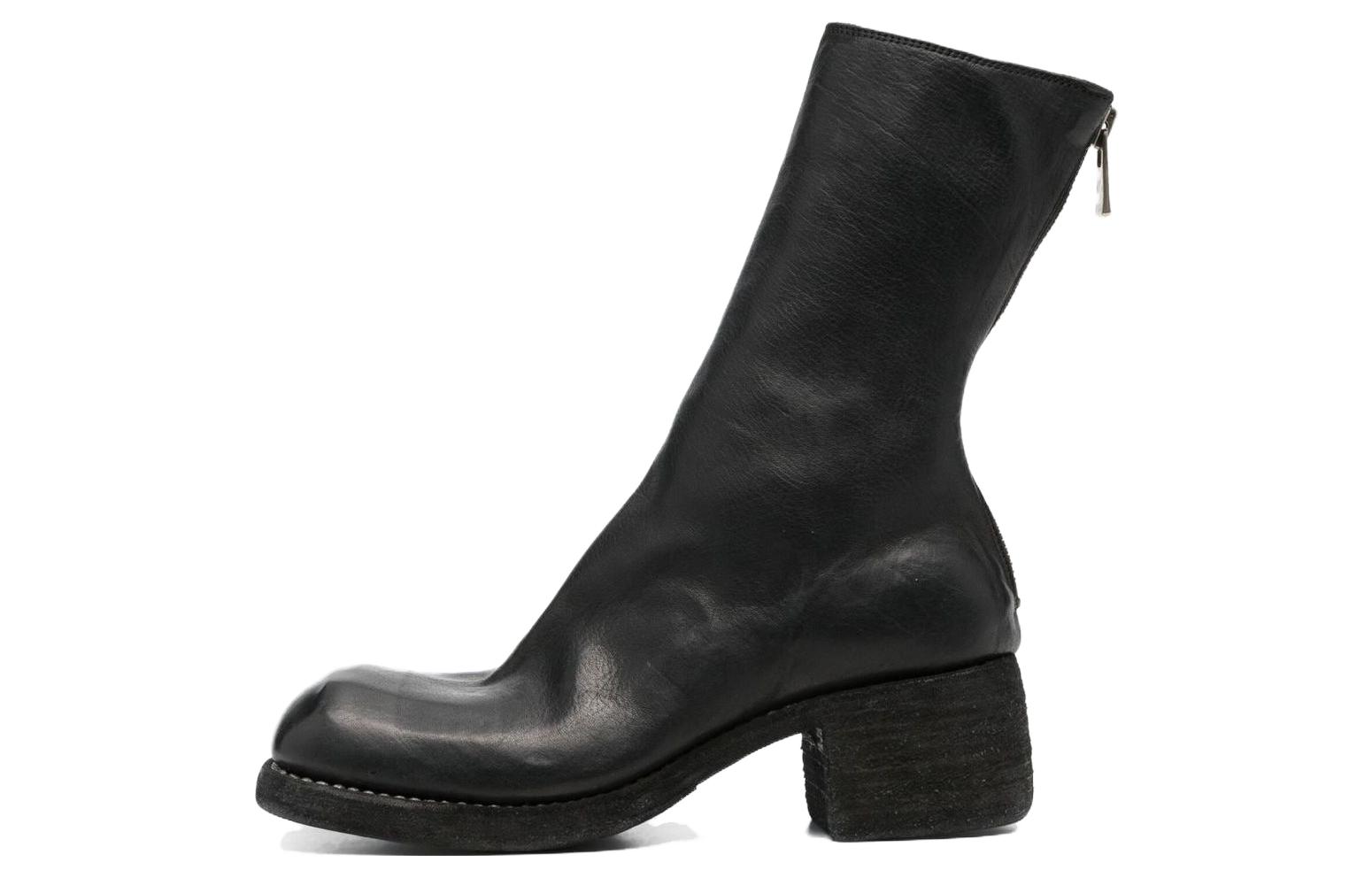 Сапоги из кожи для лошадей с молнией сзади GUIDI, Black