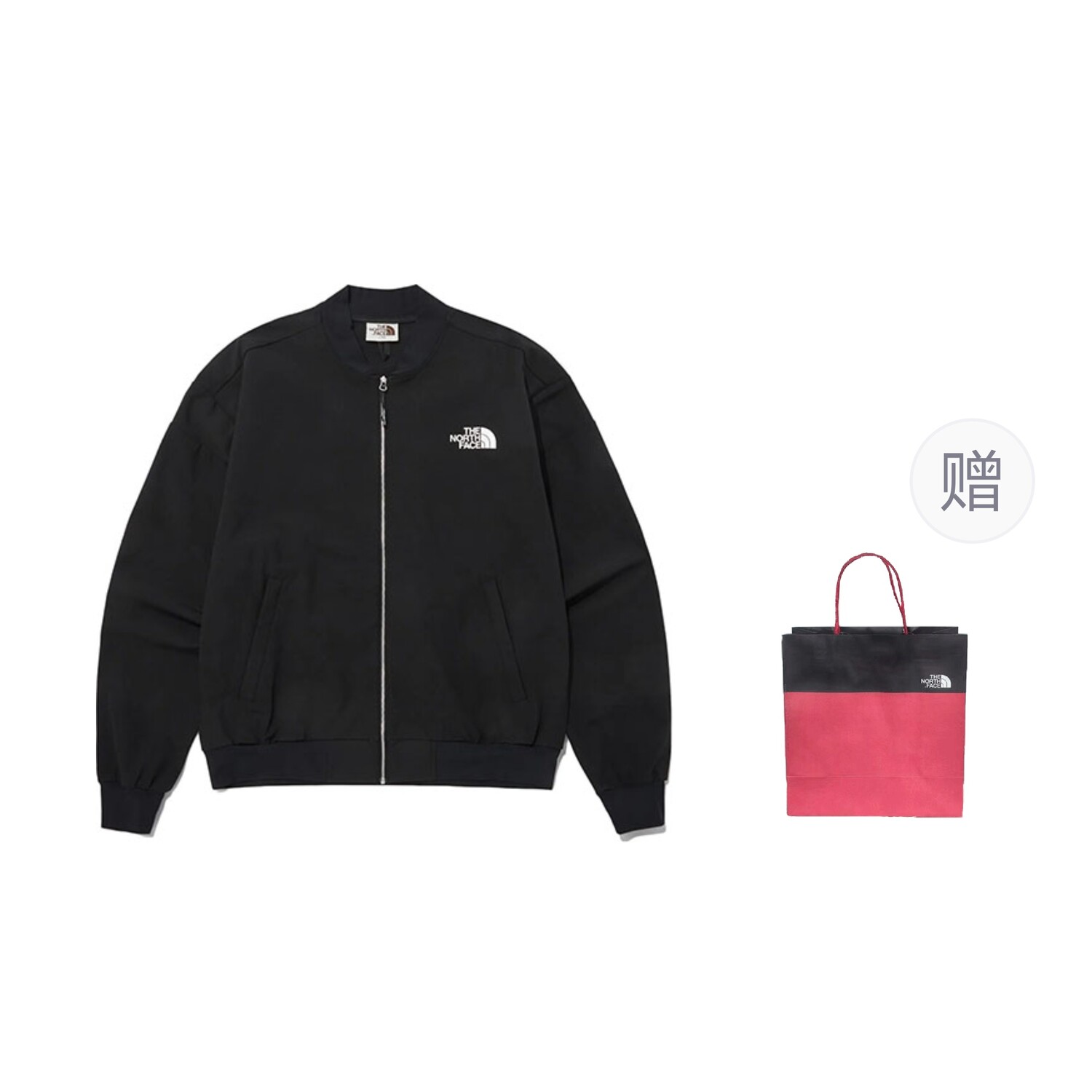 

Куртка унисекс черный подарочная сумка The North Face