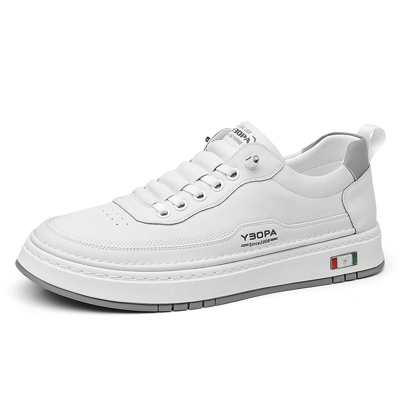 

POPULAR ROUSE PR Антискользящие износостойкие легкие дышащие низкие скейтбордские кроссовки мужские белые, цвет White