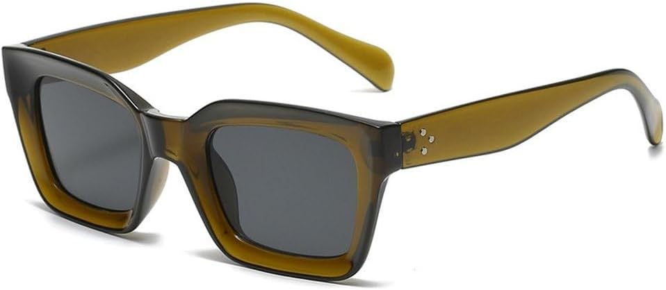 

Популярные модные солнцезащитные очки «кошачий глаз» для женщин, ретро-очки с прозрачным градиентом, мужские квадратные солнцезащитные очки UV400 SKFGNX, Olive Green Gray