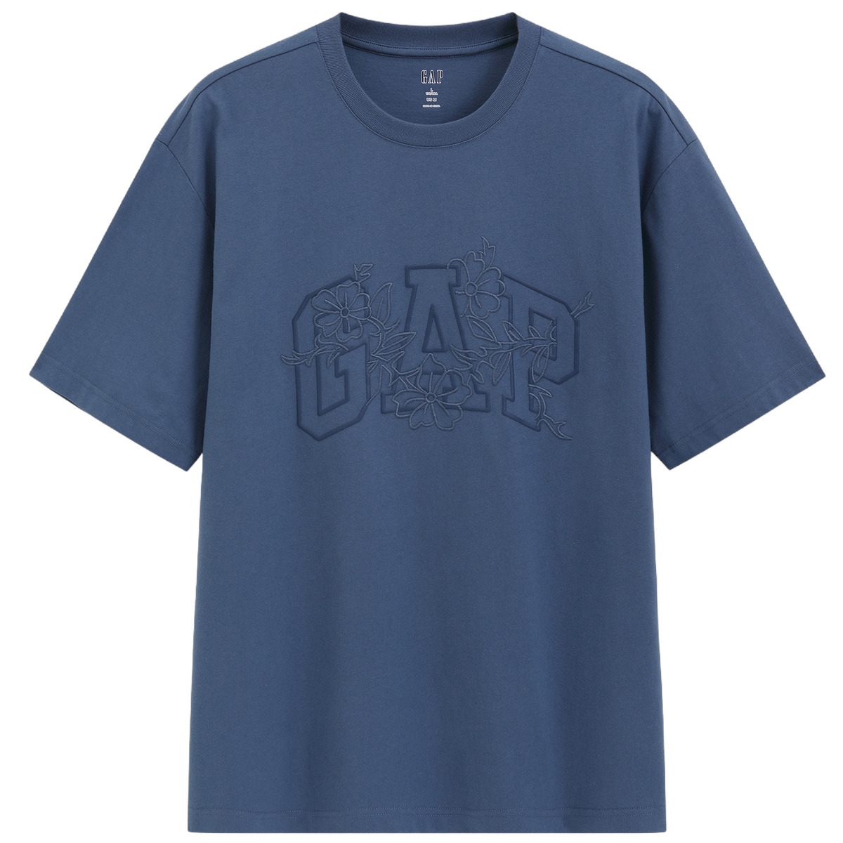 

Футболки унисекс с круглым вырезом, умеренно прямой крой GAP, серый синий