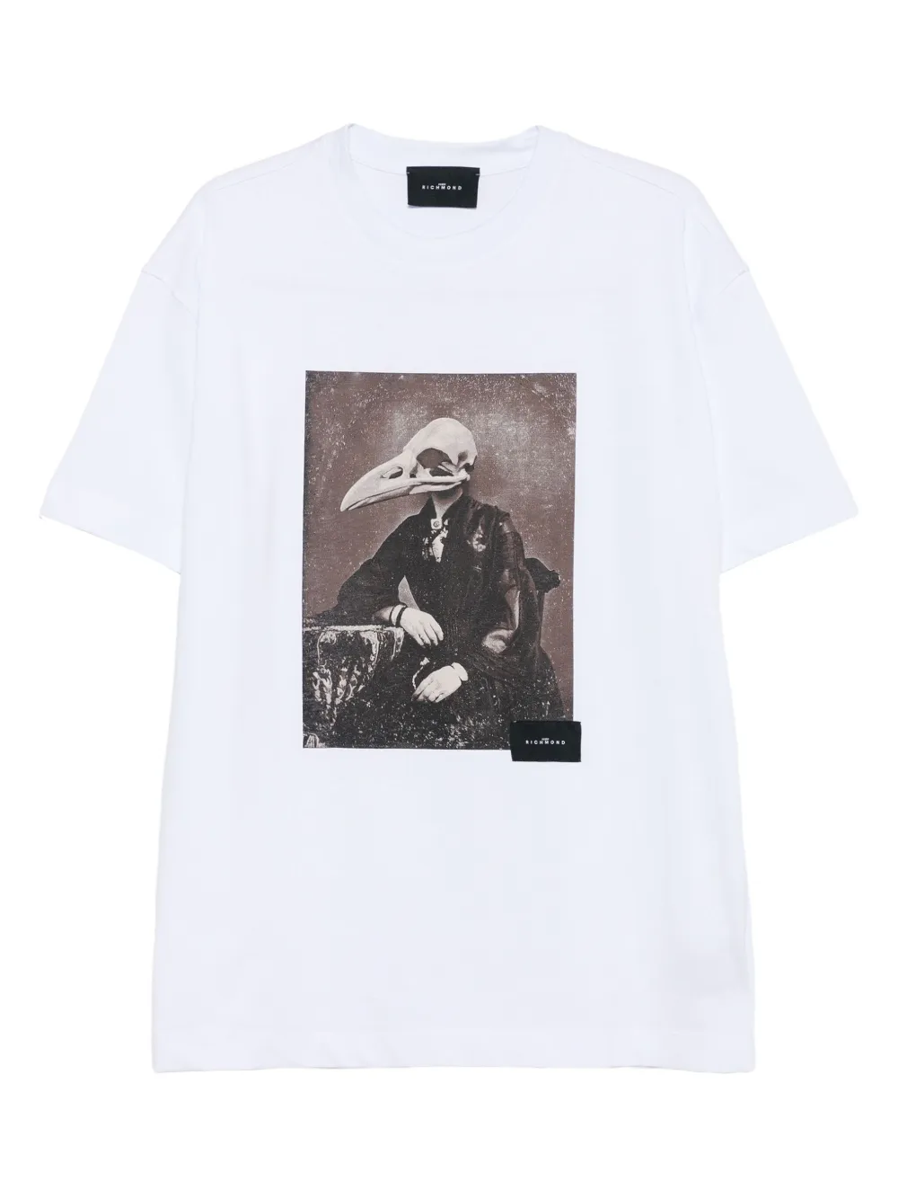 

Футболка с графичным принтом John Richmond, белый