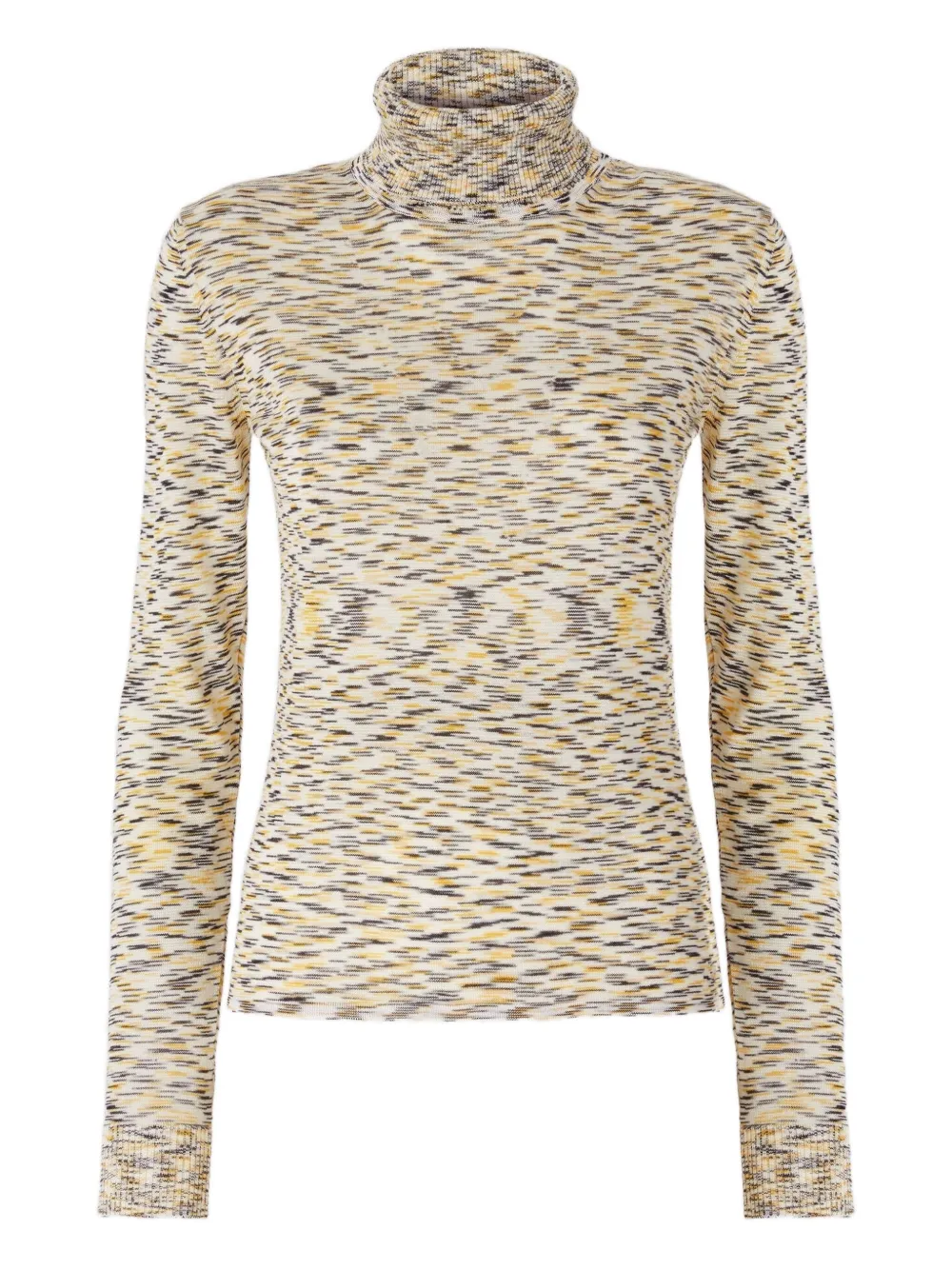 

Узорчатый топ с высоким воротом Missoni, желтый