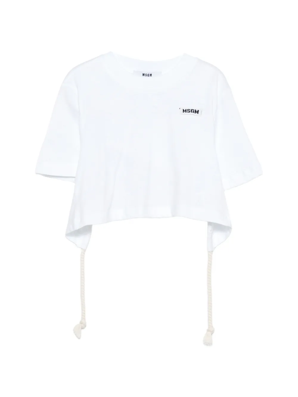 

Футболка с нашивкой-логотипом Msgm Kids, белый