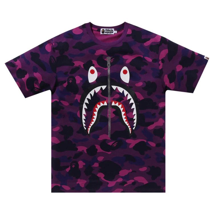 

Футболка BAPE Color Camo Shark Tee, Purple
