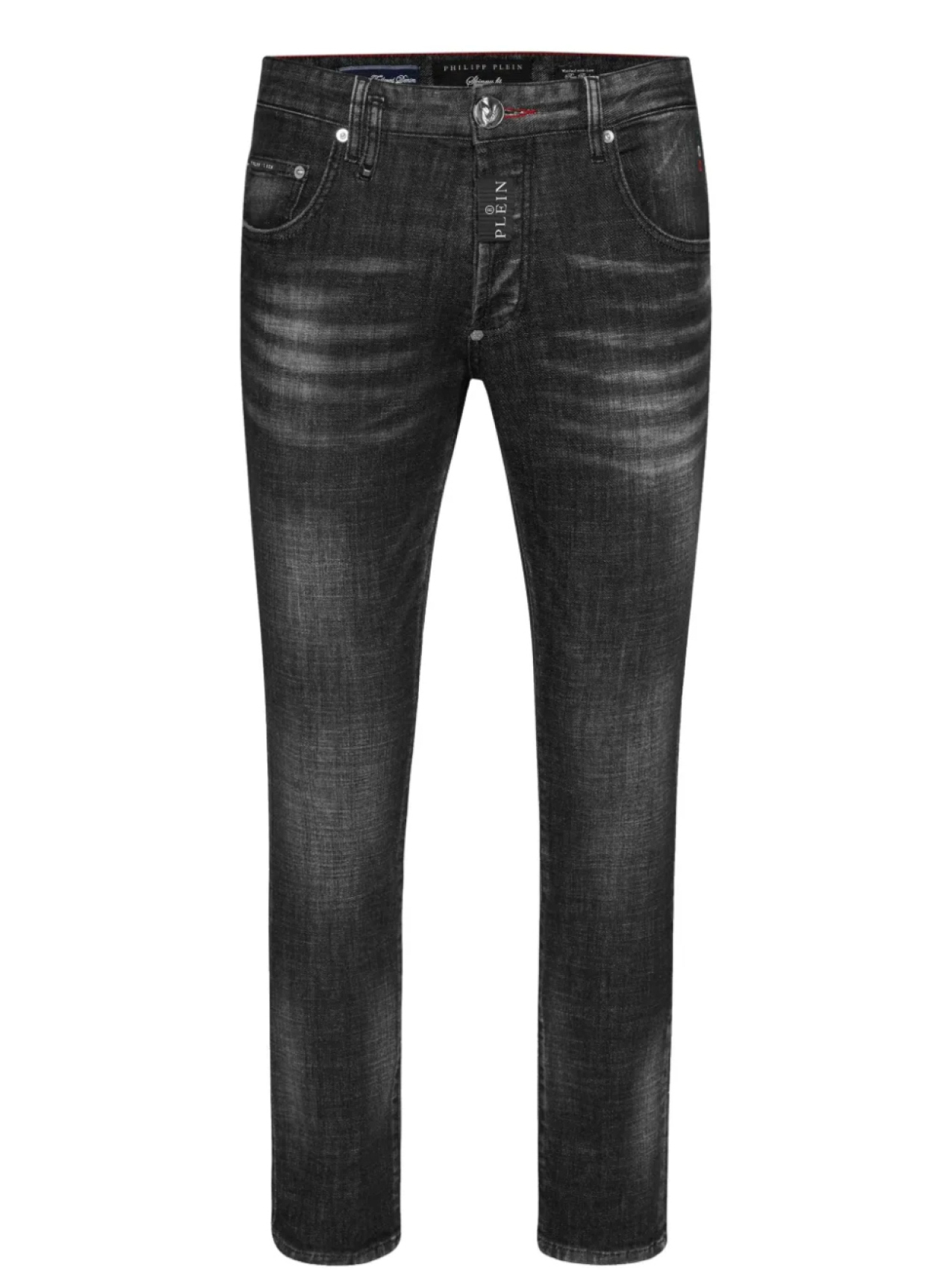 

Джинсы Philipp Plein с аппликацией Hexagon, черный