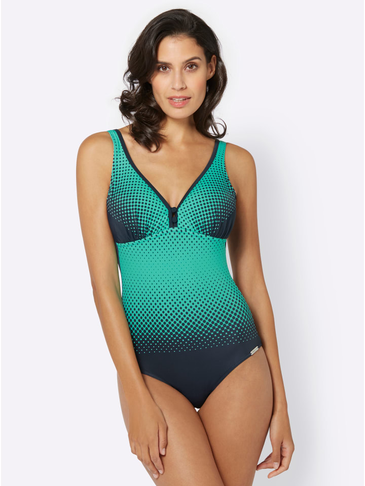 

Sunmarin Купальник с принтом в сине-мятных тонах