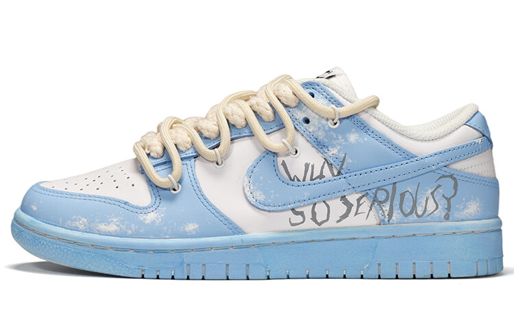 

Кроссовки Nike Dunk Skateboard Shoes Women's Low-Top Blue/White