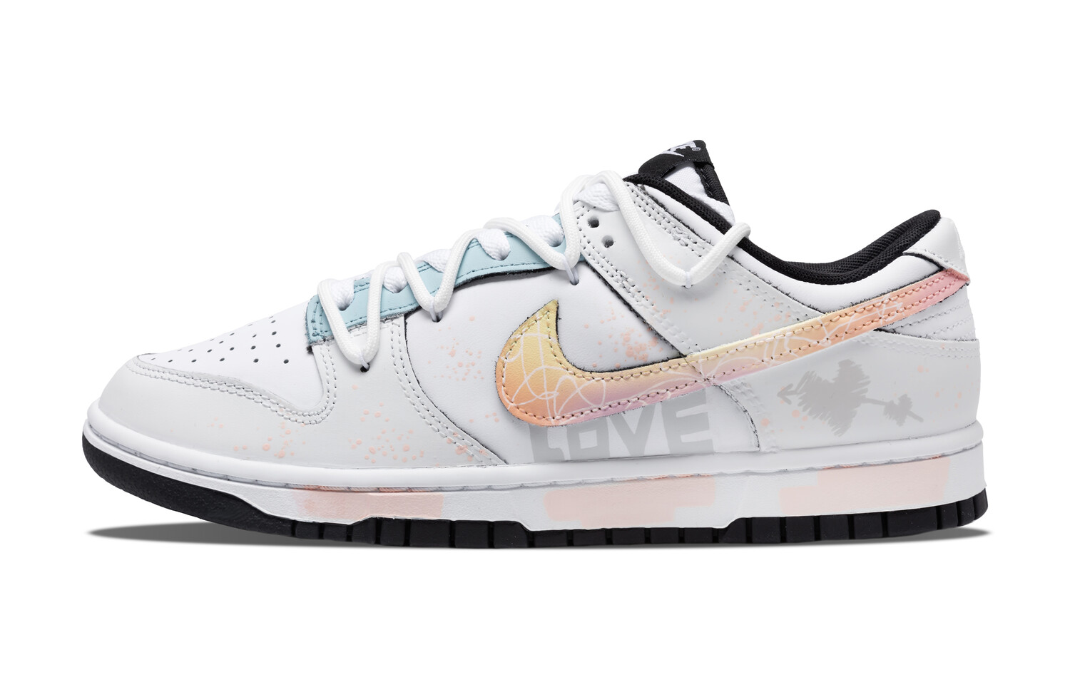 

Кроссовки Nike Dunk Skateboarding Shoes Women's Low-top White/gray, белый/серый