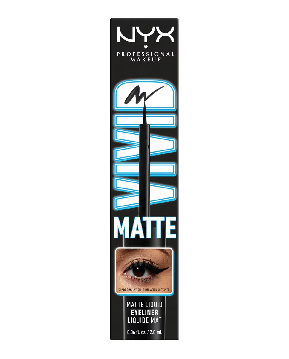 Подводка для глаз Vivid Matte Nyx Professional Makeup, Black — фото 3