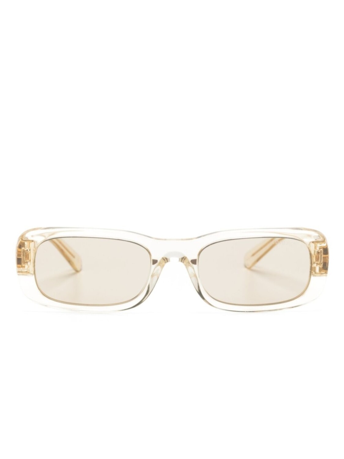 

Miu Miu Eyewear солнцезащитные очки Glimpse в прямоугольной оправе, желтый