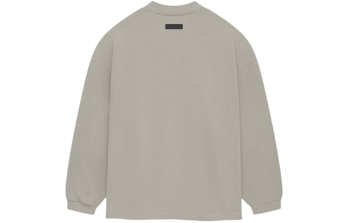 Футболка из плотного джерси с длинным рукавом Fear Of God Essentials, цвет Seal — фото 2