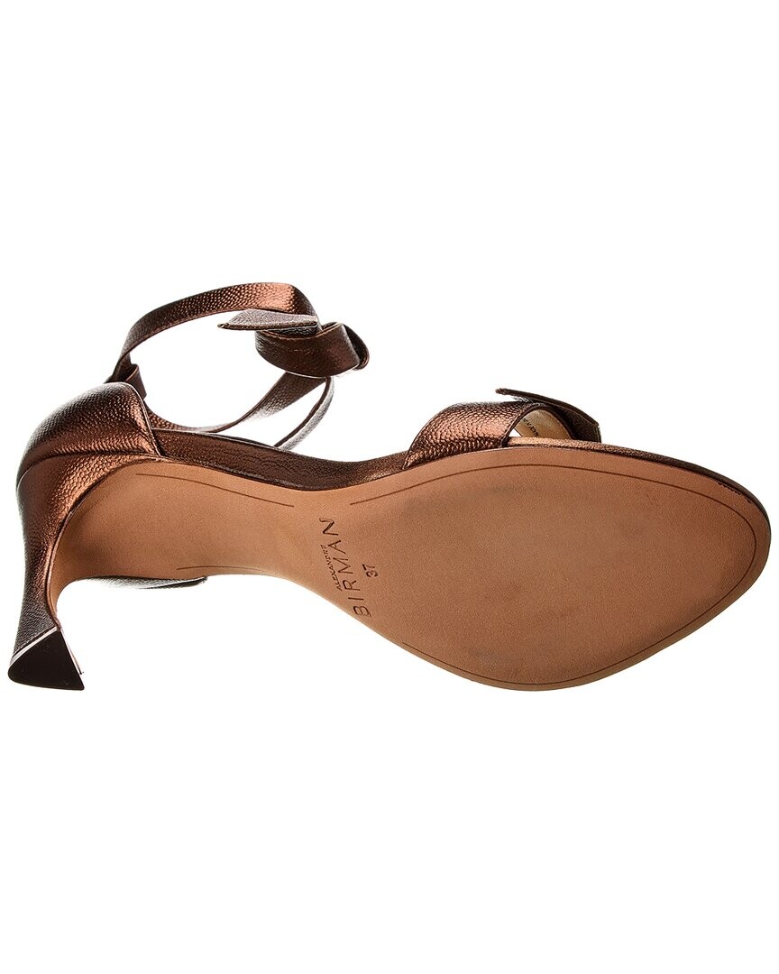 Кожаные сандалии Alexandre Birman Clarita Doppia Soletta 85, коричневый — фото 3