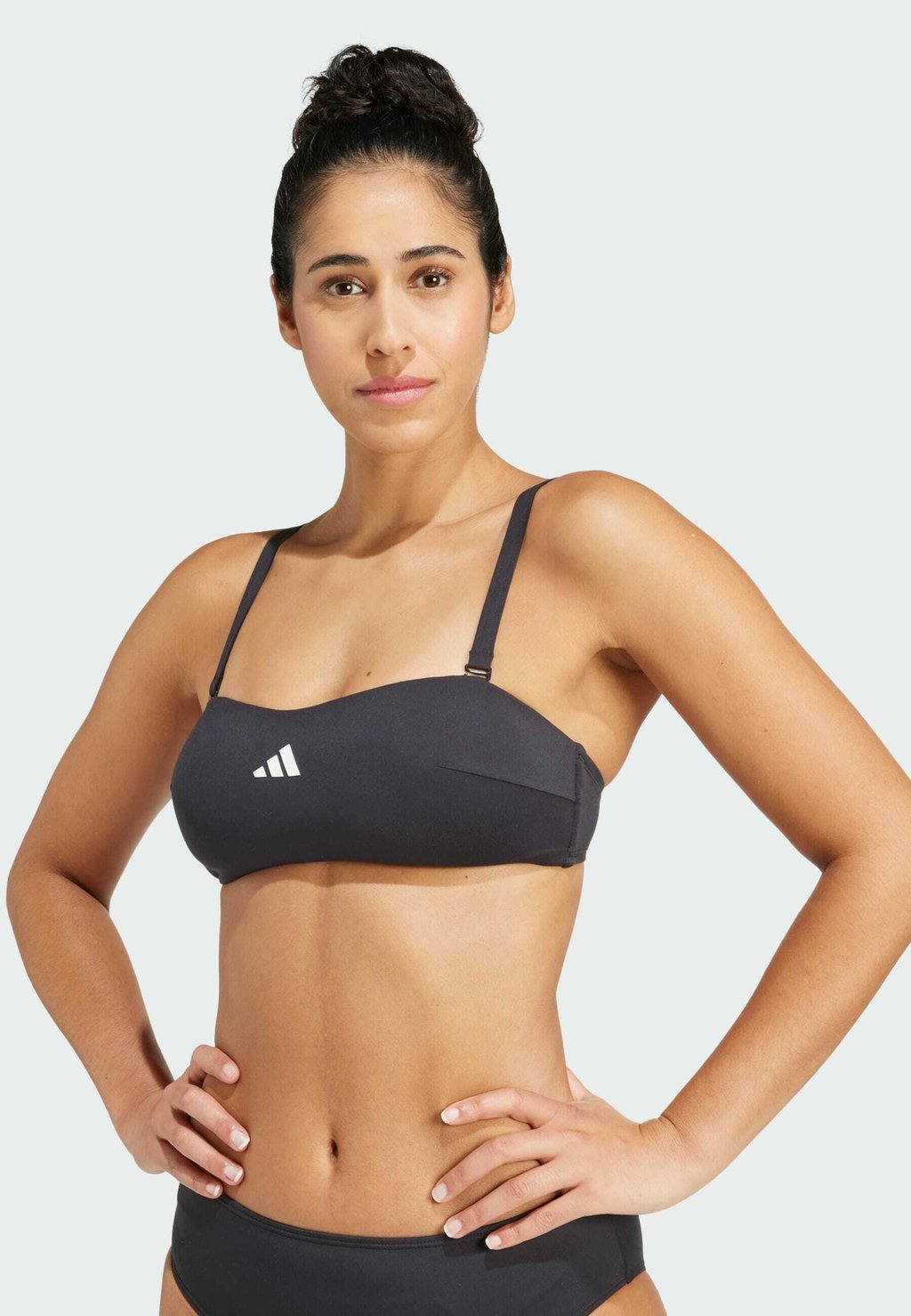 

Бикини-топ ICONISEA PADDED BANDEAU adidas, черный