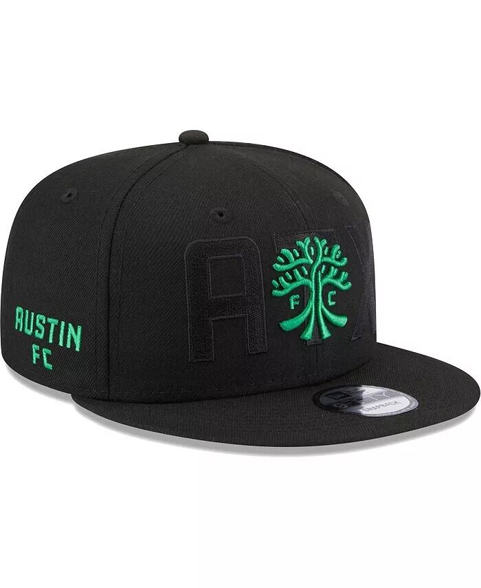 

Мужская черная кепка Austin FC Kick Off 9FIFTY Snapback New Era, черный