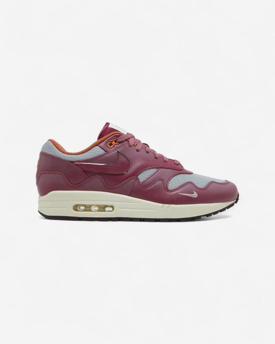 

Кроссовки Nike Air Max 1 Patta Waves Rush Maroon (с браслетом)