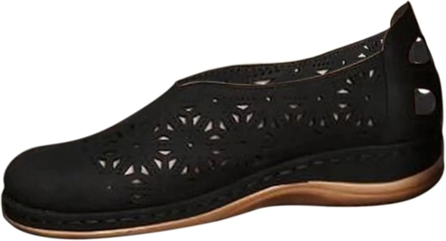 Лоферы женские Hollow Out, Black Gikleihwy