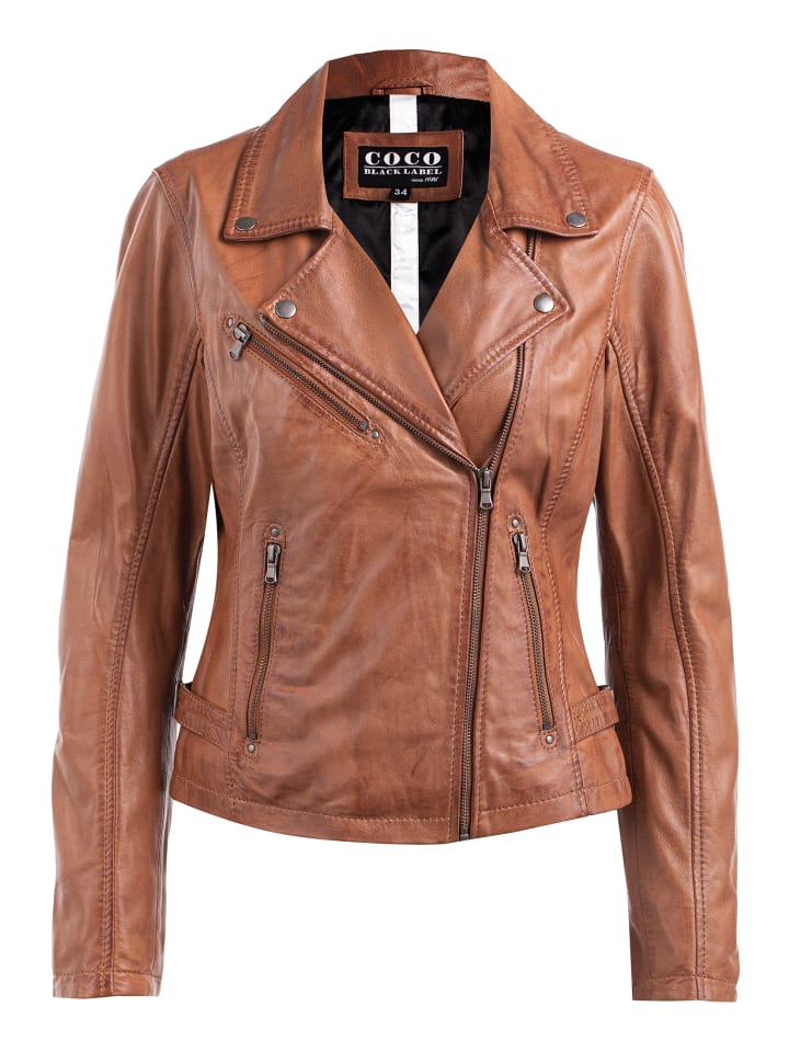 

Кожаная куртка CBL, цвет cognac braun