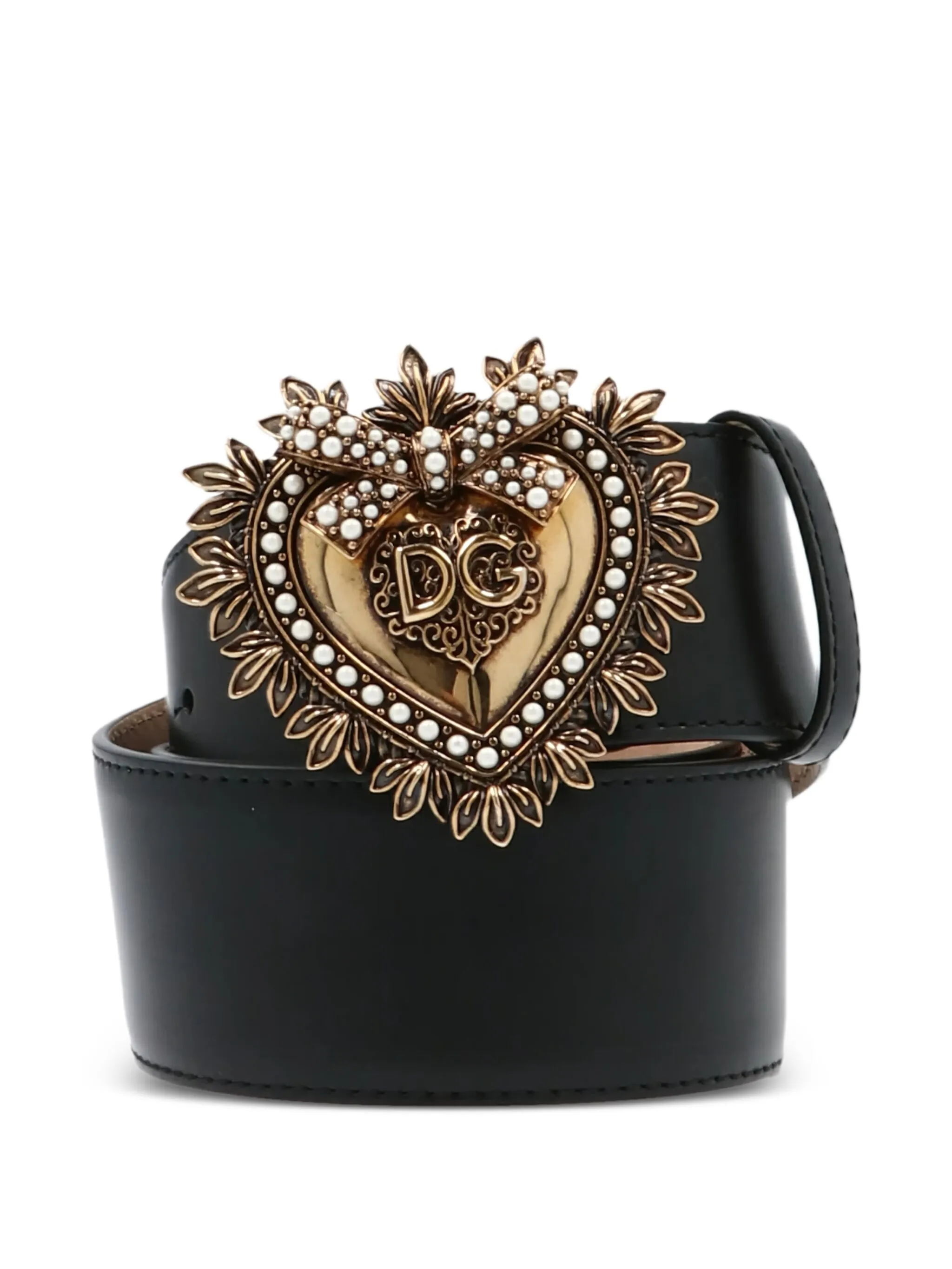 

Ремень с логотипом Dolce & Gabbana, черный