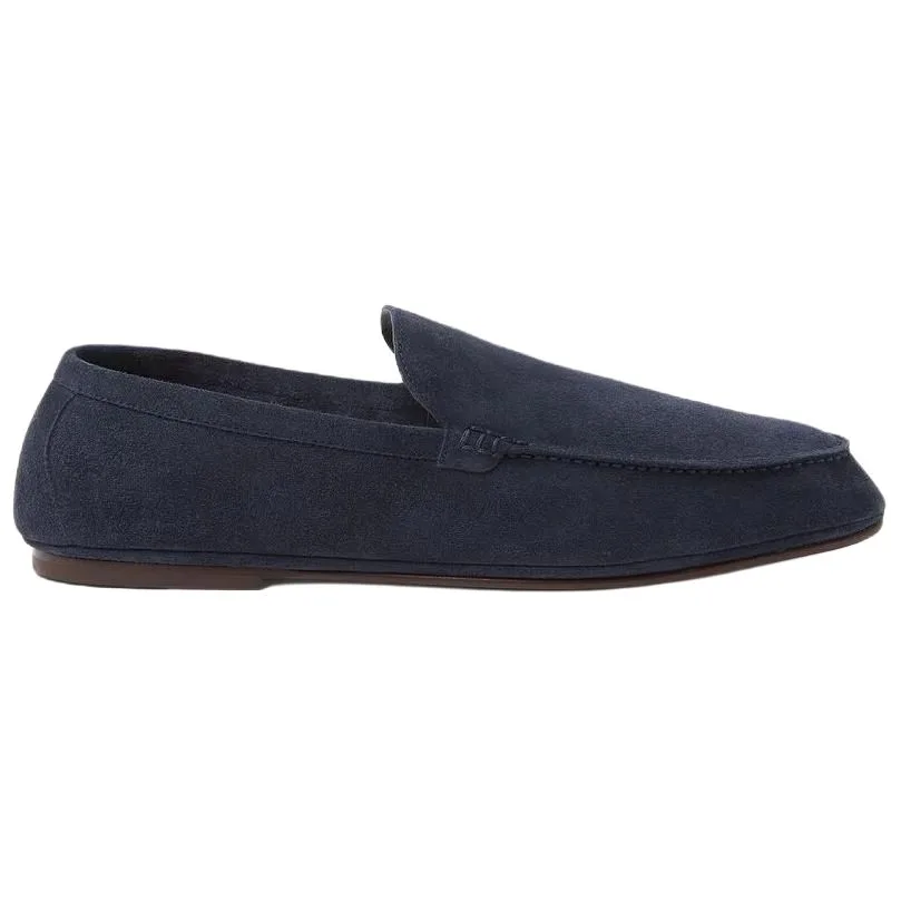 Loro Piana Летние кожаные туфли Anton Walk Casual для мужчин, цвет Abyss Blue — фото 3