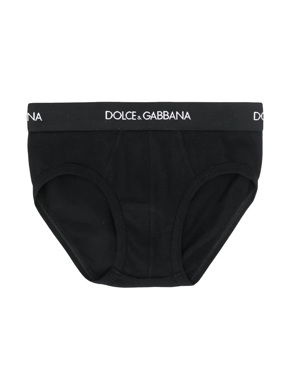 Комплект из двух трусов-брифов Dolce & Gabbana Kids, черный — фото 2