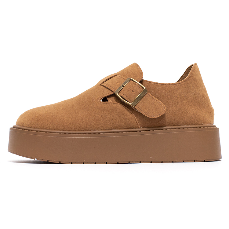 Повседневные однобортные туфли женские La Chapelle, Premium Brown
