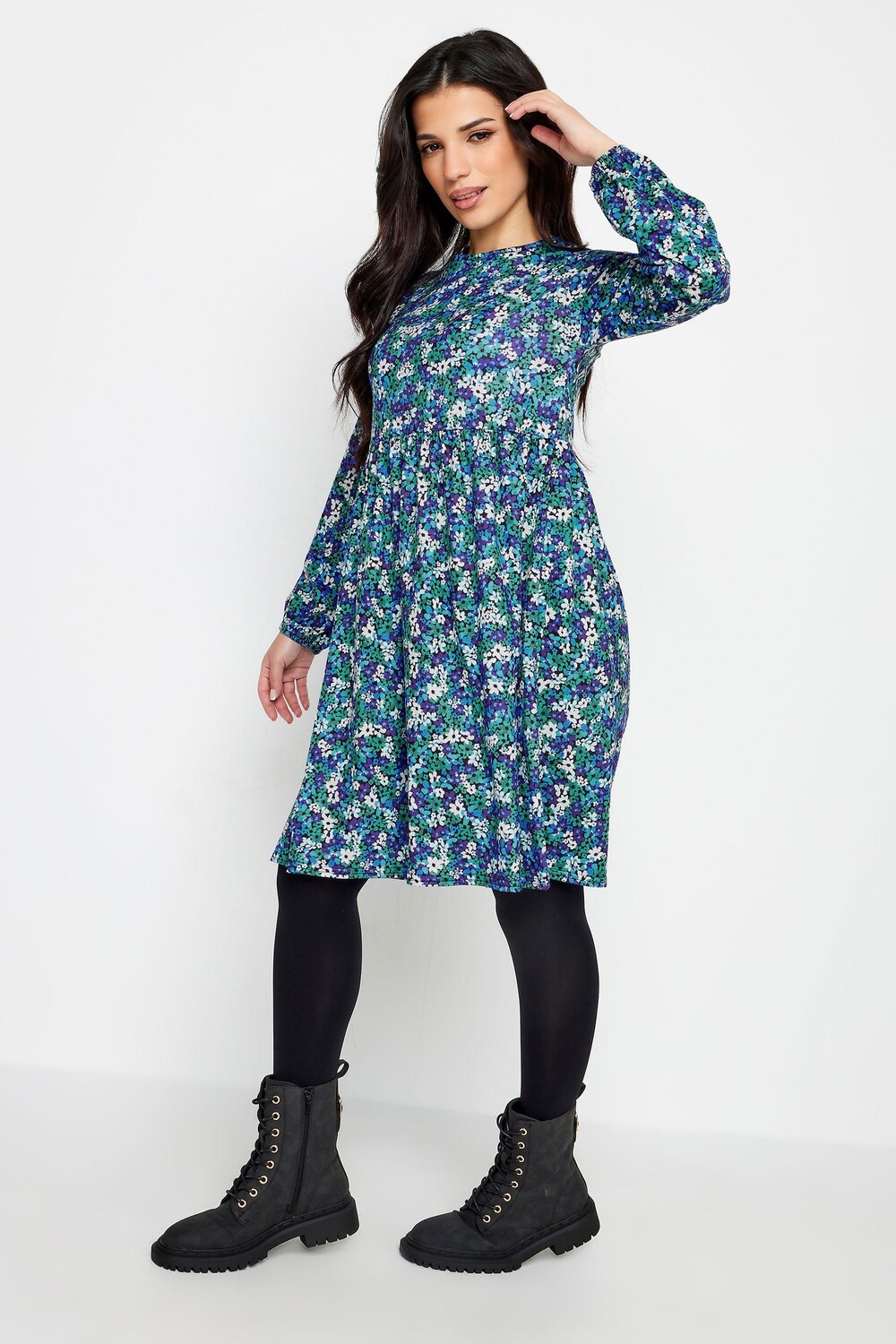 

Миниатюрное свободное платье PixieGirl, синий