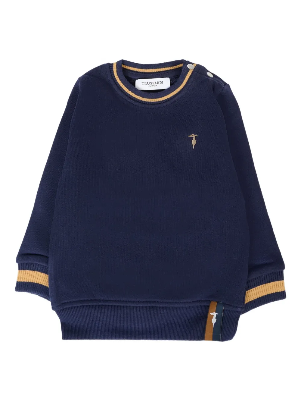 

Толстовка с ребристой отделкой TRUSSARDI JUNIOR, синий