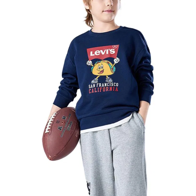 Детский свитшот с круглым вырезом Levis, Pepper Red[Winter Fleece-Lined] — фото 4