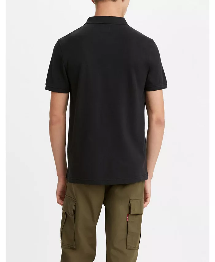 Мужская рубашка-поло Housemark Regular Fit с коротким рукавом Levi'S, черный — фото 2