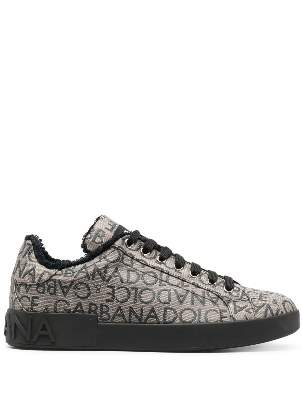 

Жаккардовые кроссовки Portofino DOLCE & GABBANA, черный