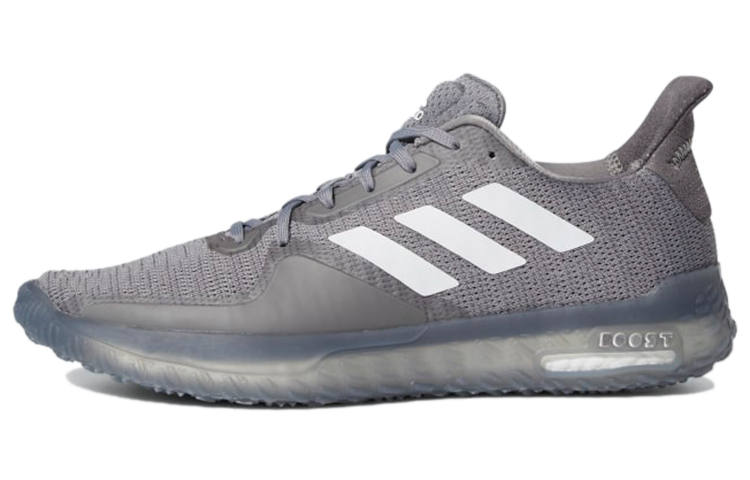 Кроссовки Fitboost для бега мужские с низким верхом серые Adidas