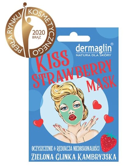 

Клубничная маска с клубникой KISS, Dermaglin