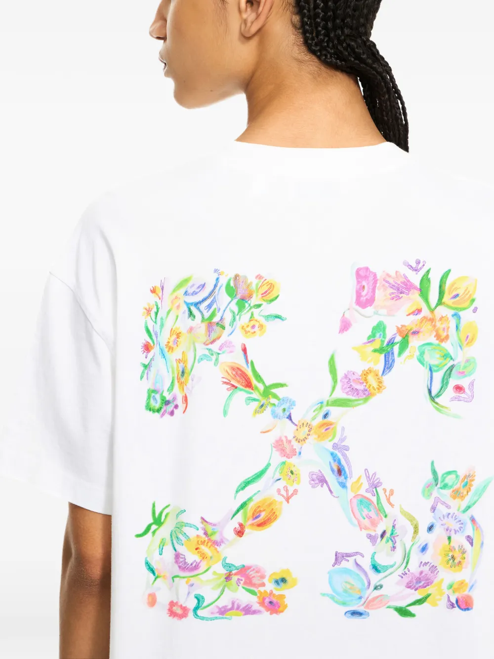 Футболка Arrow Glowing Flower Off-White, белый — фото 4