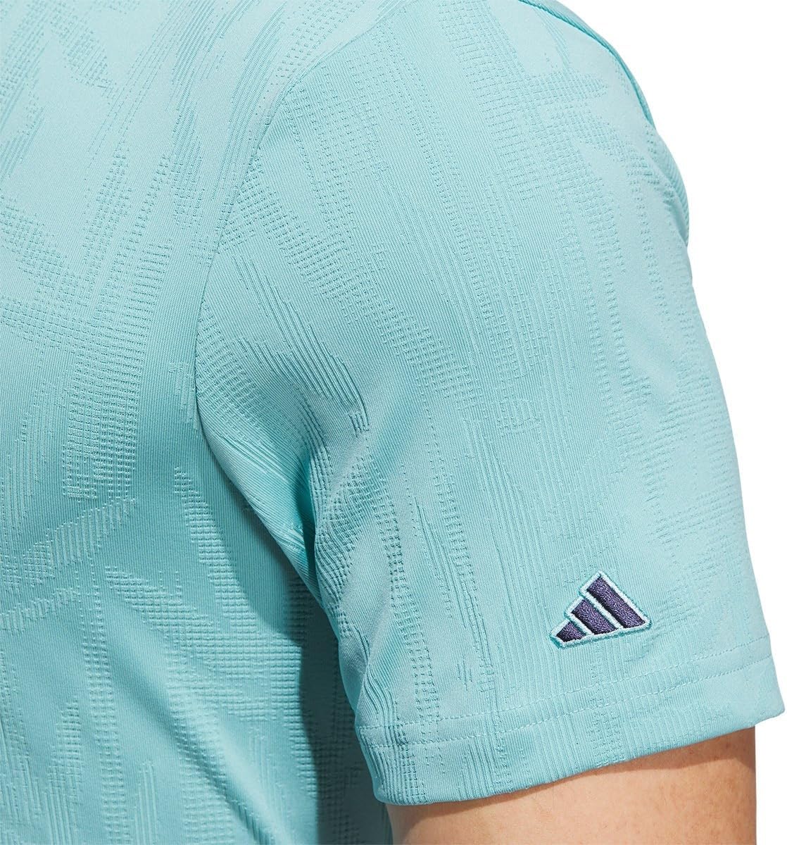 Футболка с коротким рукавом из бамбукового жаккарда Beyond the Course Adidas, мятный — фото 4