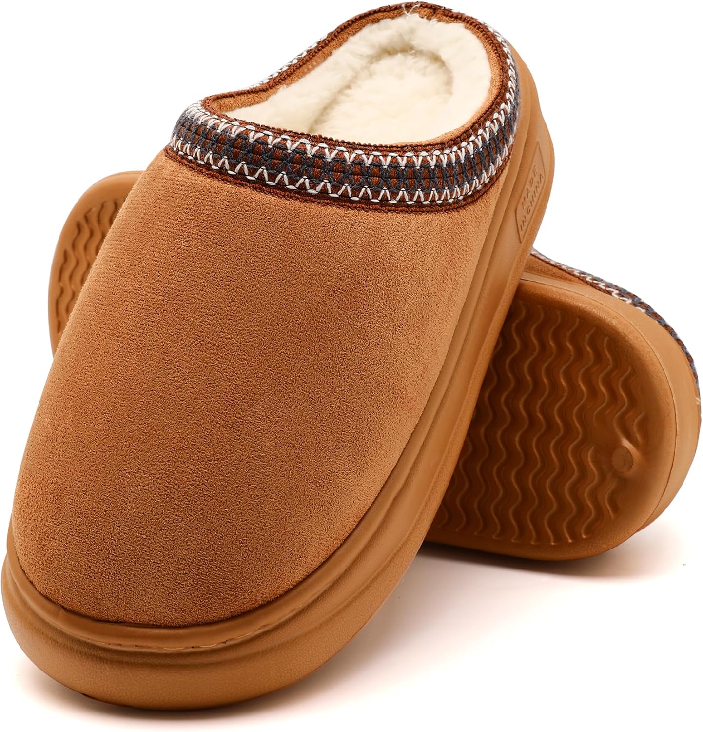 

Домашние тапочки для женщин и мужчин, женские тапочки на платформе с подошвой из ЭВА, теплые пушистые с искусственным мехом, замшевые короткие ботильоны на щиколотку, обувь с мемори-пеной для женщин, противоскользящие, для дома, размер Yueerlu,...