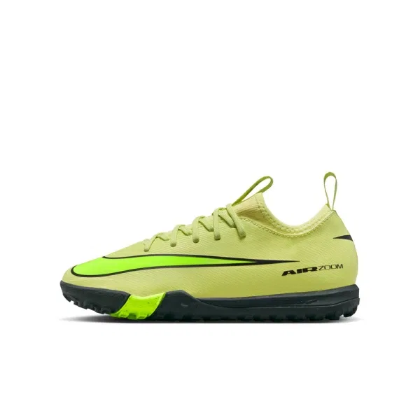 Детские футбольные бутсы Nike Mercurial Vapor 16 Academy, лайм (Размер 21.5cm - 33 RU) — фото 4