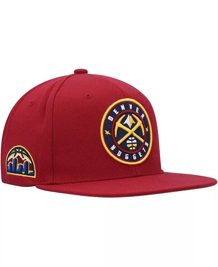 

Мужская кепка Red Denver Nuggets Side Core 2.0 Snapback Mitchell & Ness, красный