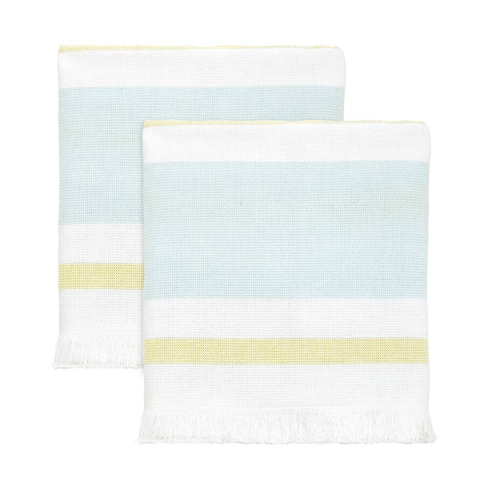 

IZOD Clubhouse Stripe Набор полотенец для рук, 2 шт., цвет Aqua