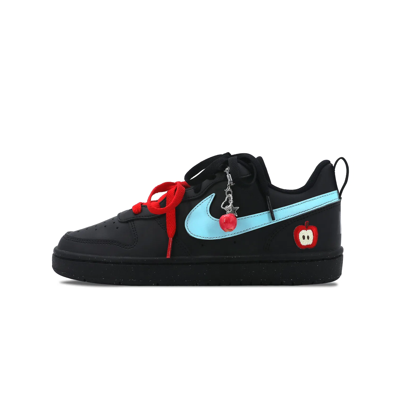 Кроссовки для скейтбординга детские Court Borough Slip Resistant, Abrasion Resistant, Height Increasing Low top Nike, Black Sugar Apple