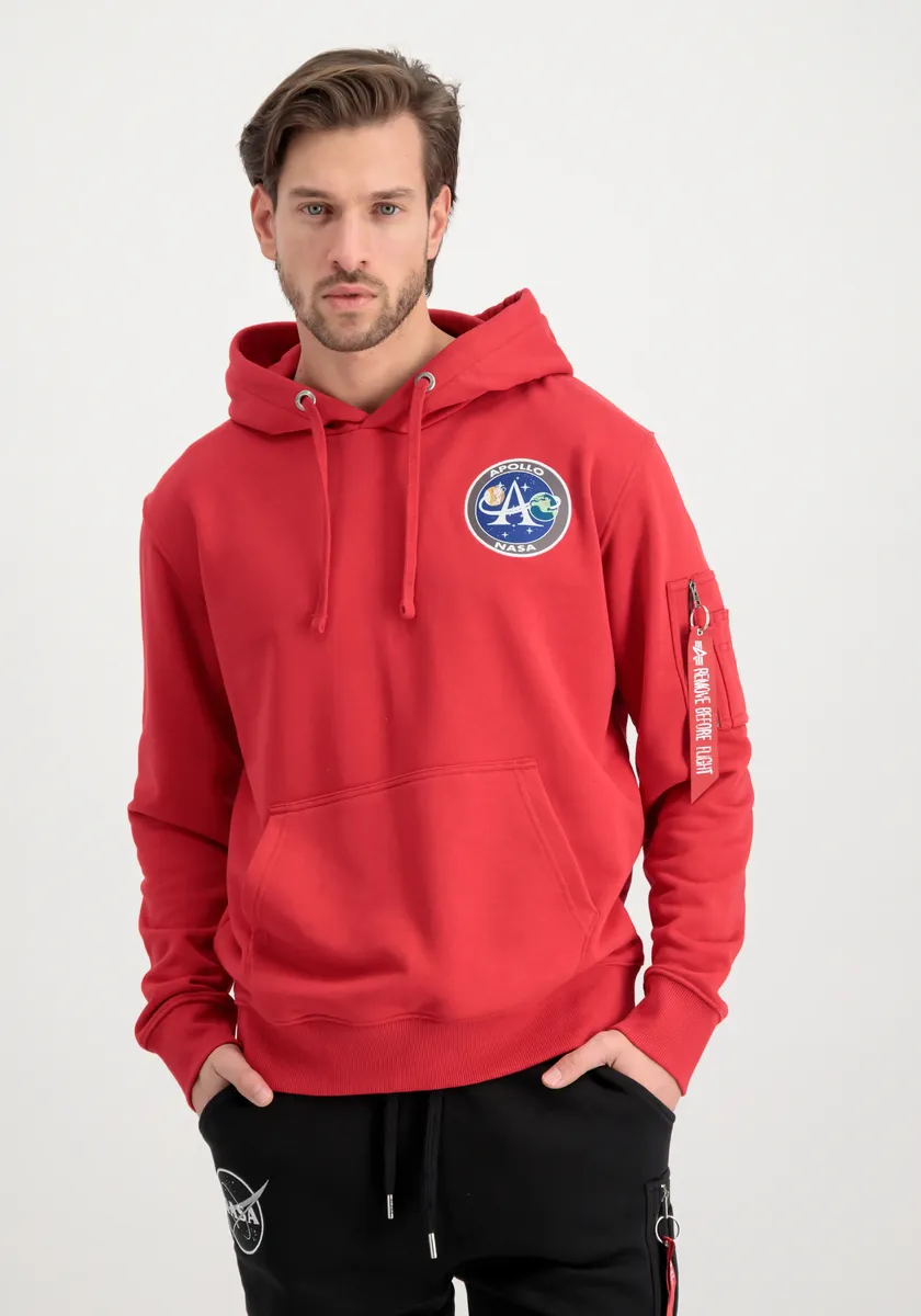 

Толстовка Alpha Industries " Alpha Industries Мужчины - Толстовки Apollo Mission Hoody", красный